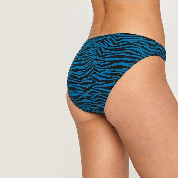 NWT MICHAEL Michael Kors zebra print convertible bandeau bikini top & bottom - Picture 4 of 11